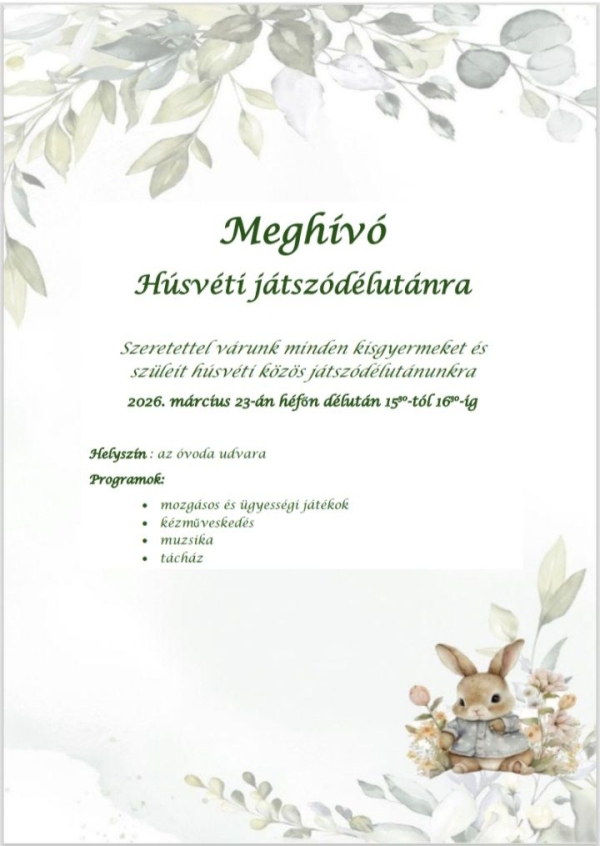 Húsvéti játszódélután